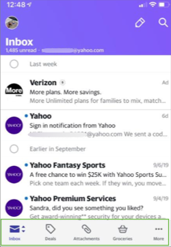 how to log out of yahoo mail app
